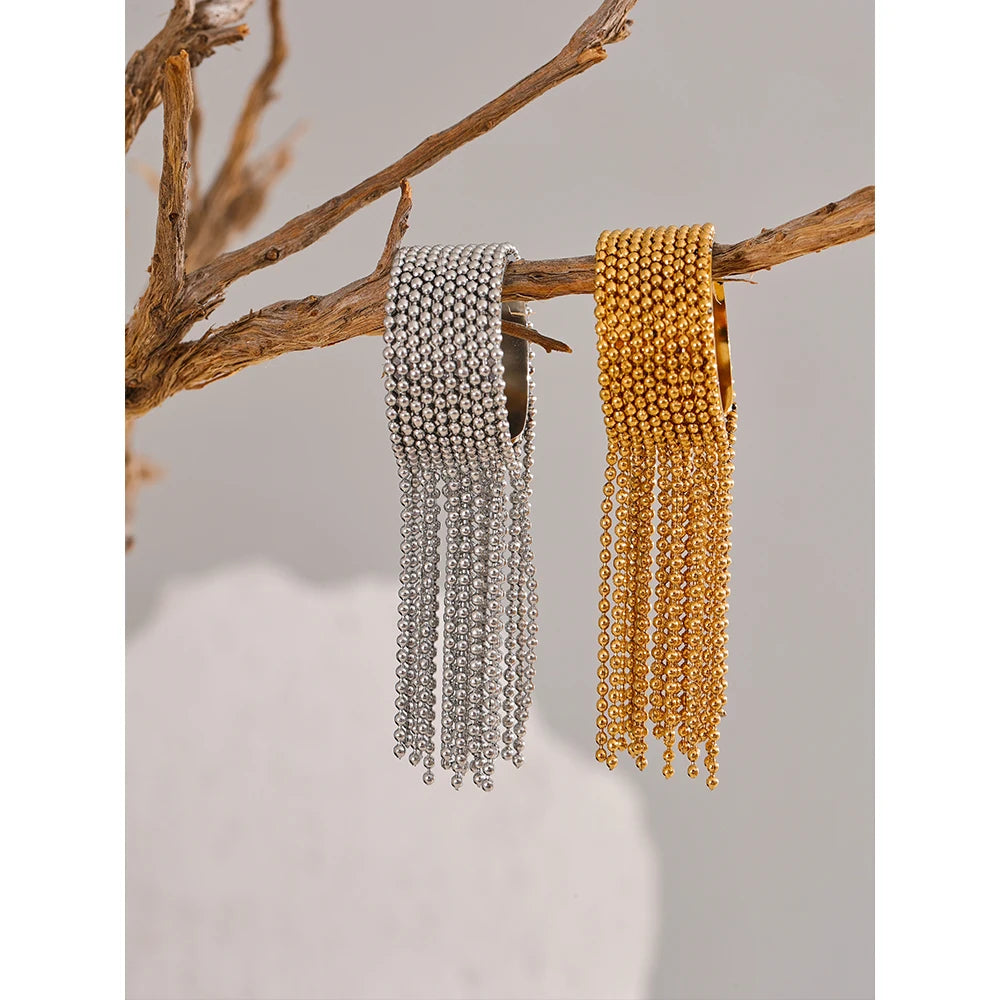 borla anel de dedo ajustável 18k pvd banhado charme de alta qualidade elegante jóias douradas