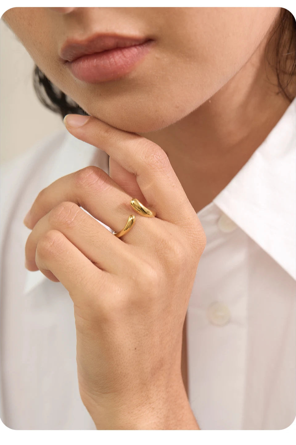 Anel ajustável moderno