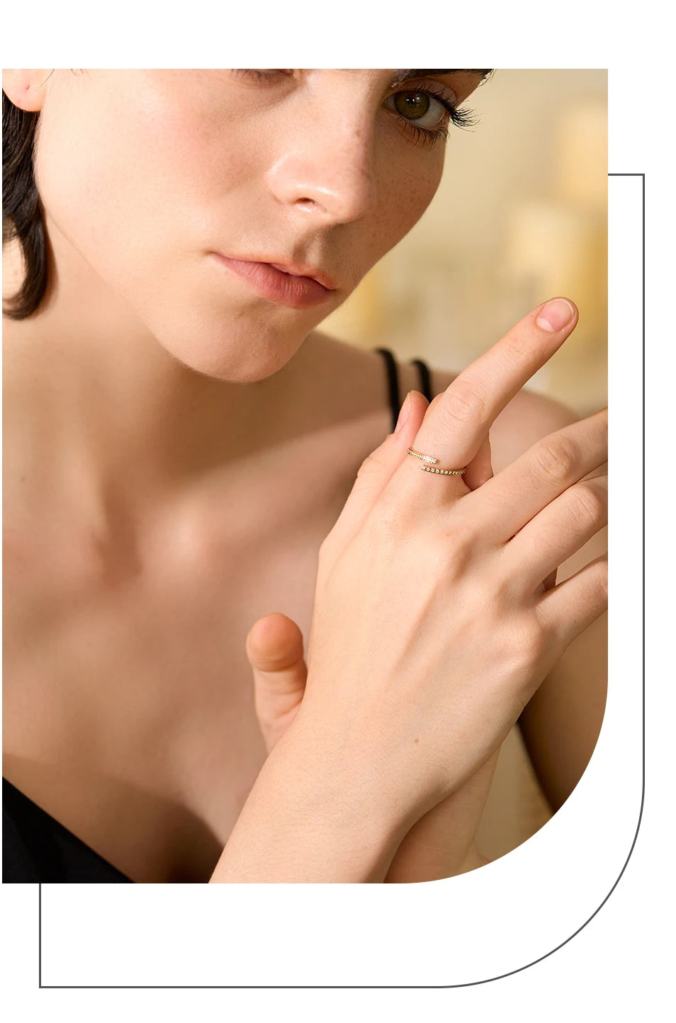 Anel zircônia cúbica dourado