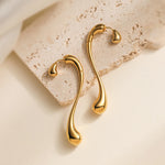 Brinco Dourado Dupla Face