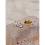 Brinco brilhante zircônia cúbica asa