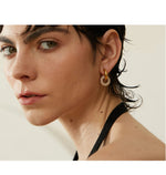 Brincos brilhantes zircônia cúbica