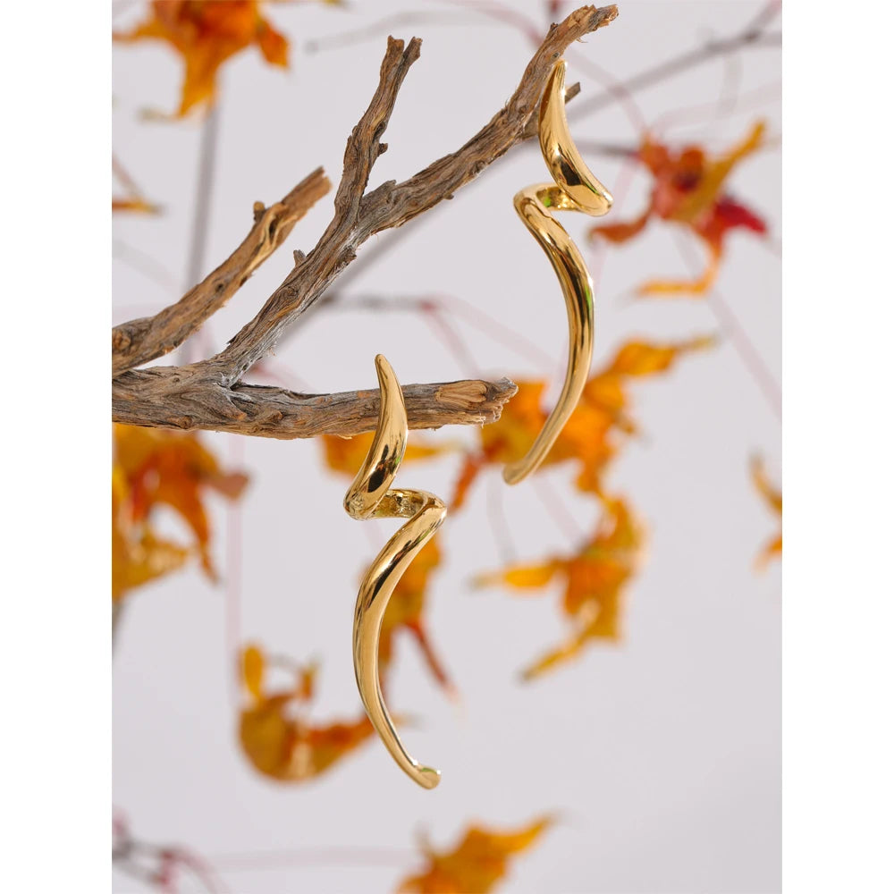 brinco minimalista aço inoxidável metal irregular brincos evitar alergia metal brilhante versátil diário jóias presente