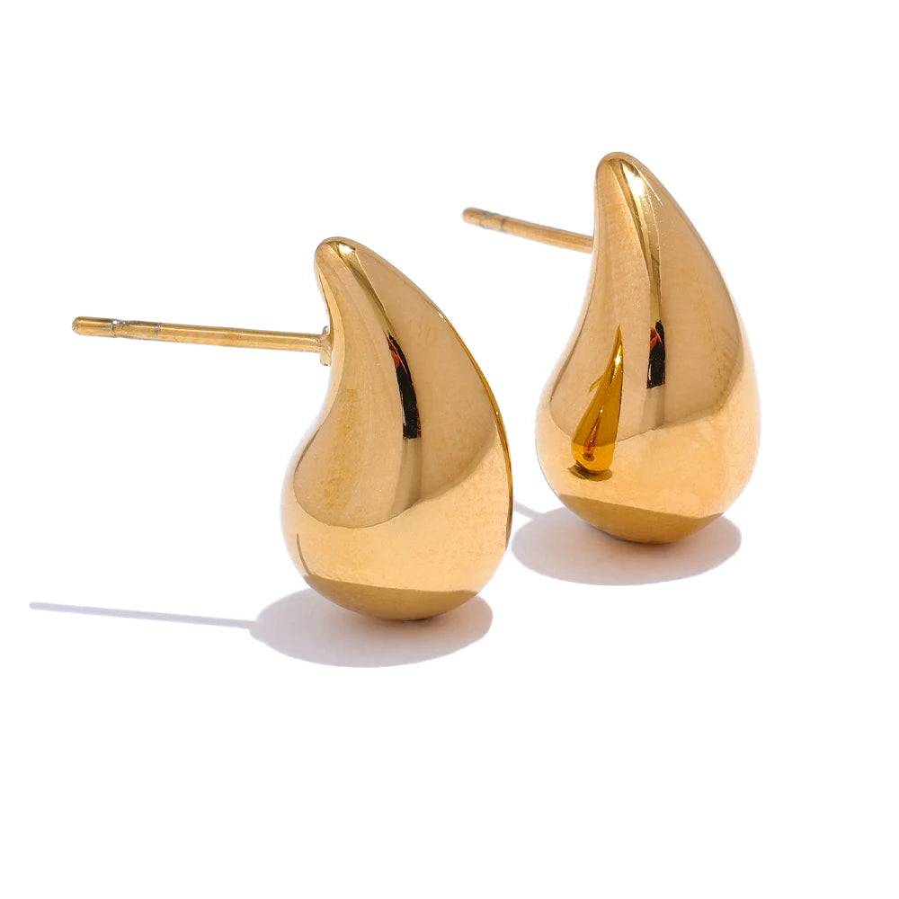 Brincos Elegantes Gota de Água