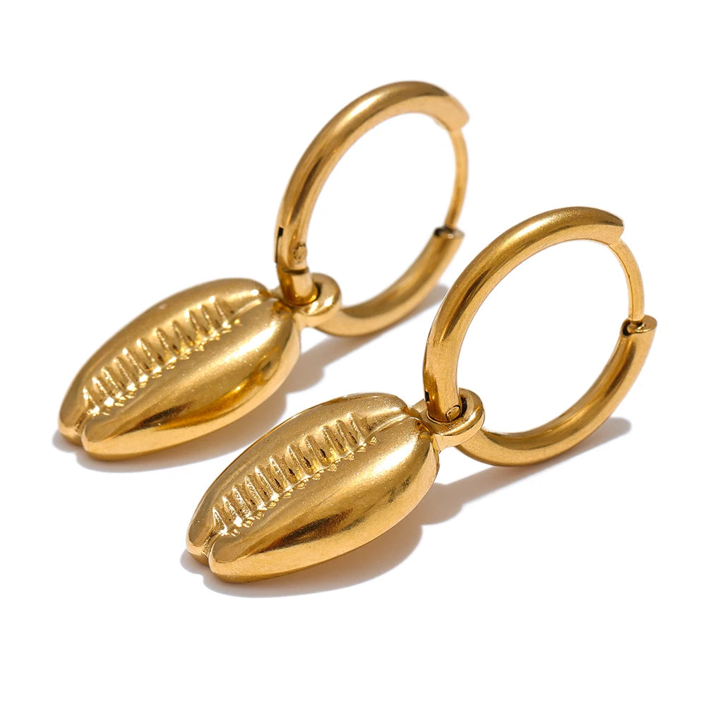 Brincos de argola e colar conjunto de joias da moda feminina