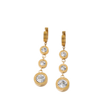 Brincos expressão femininos modernos com design artístico