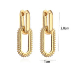 Brincos retrô laço duplo