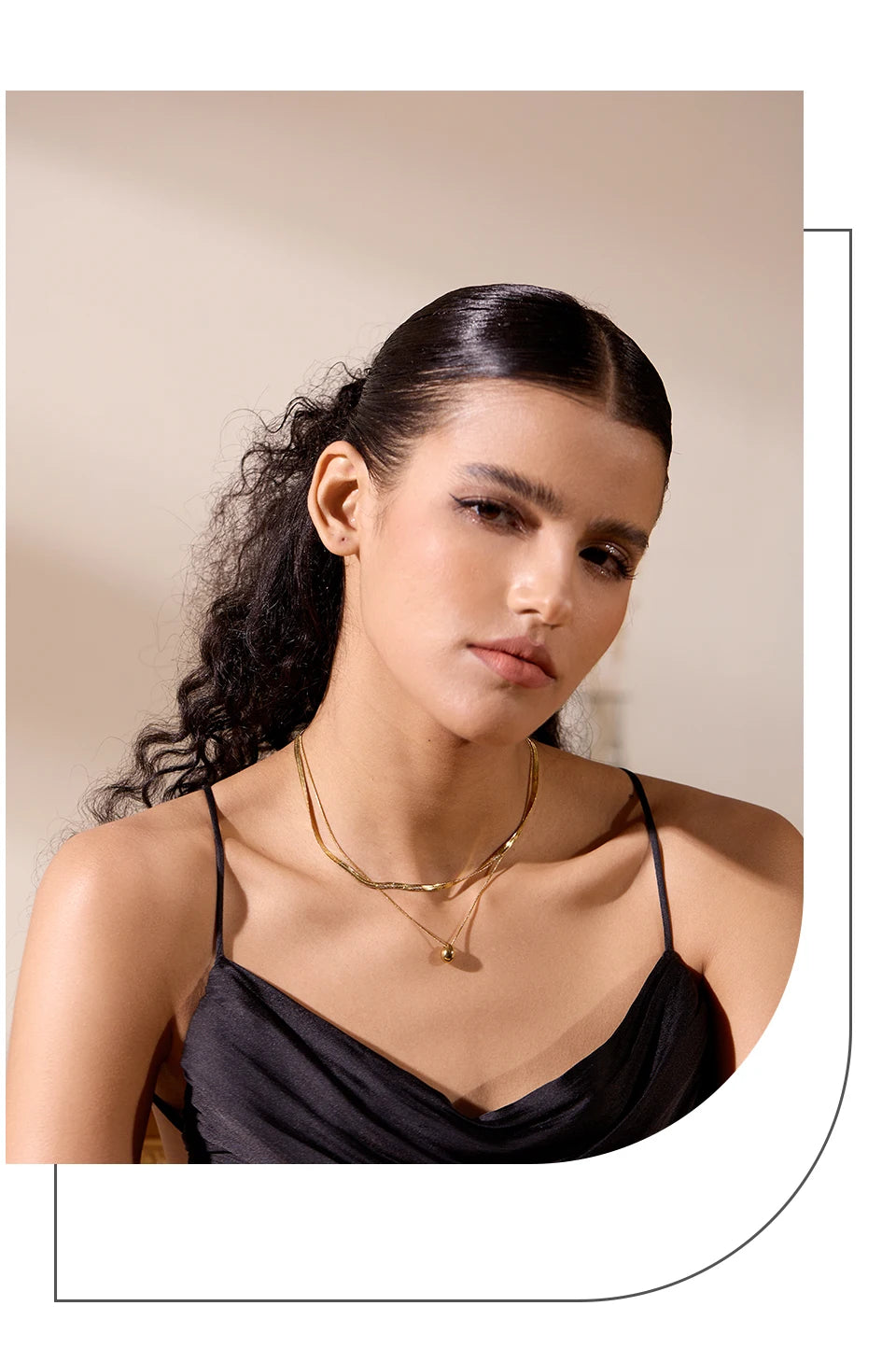 Colar gota de água pingente