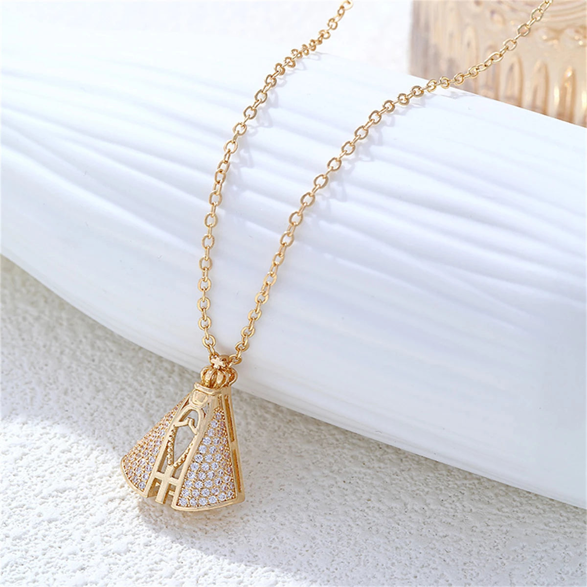 colar feminino religioso oração catolico