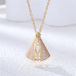 colar cruz virgem maria pingente