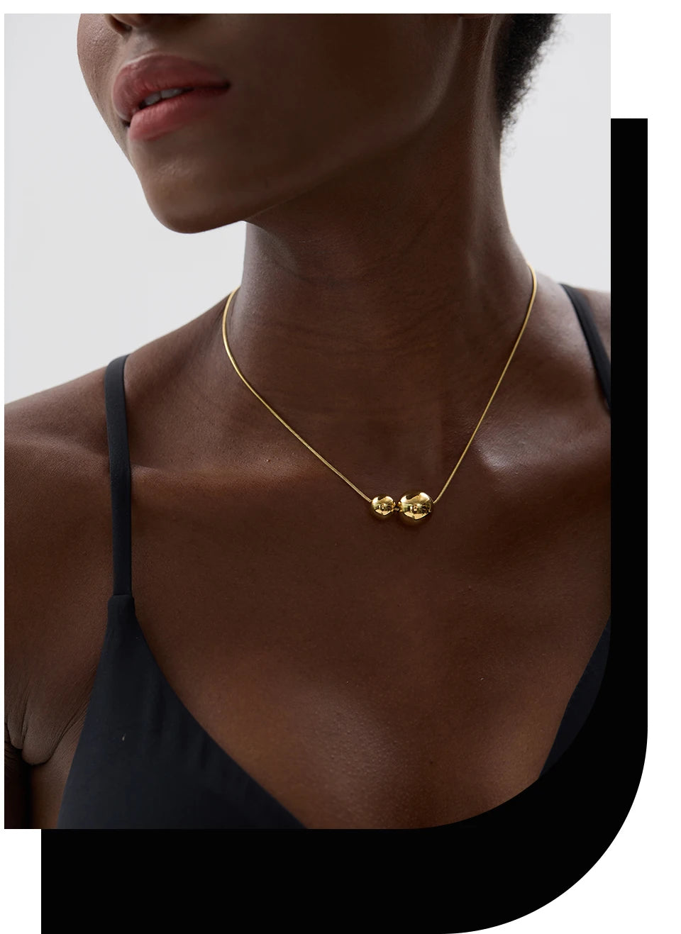 Colar esferas redondas