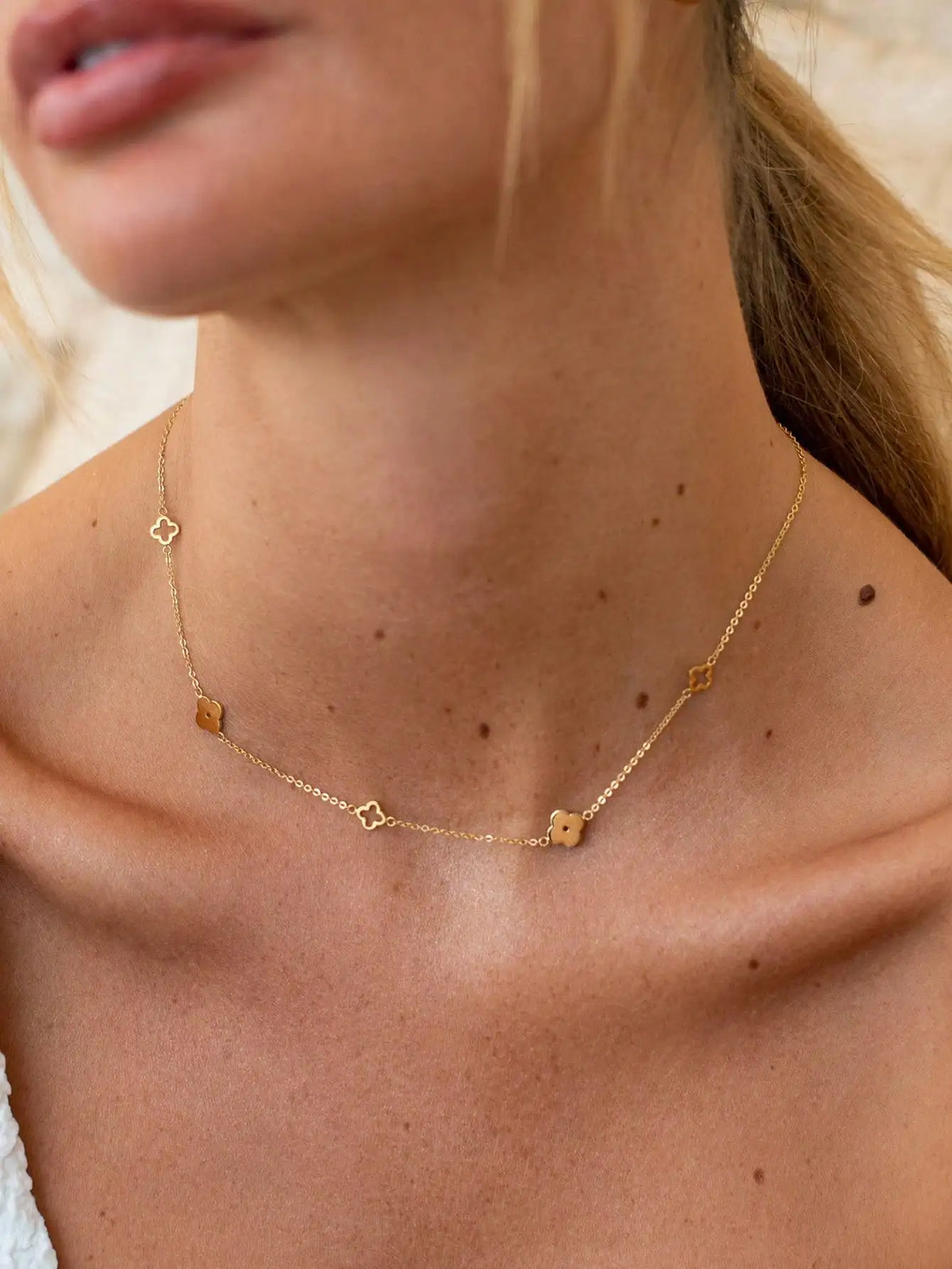 Conjunto Pingente Flor de Ameixaa