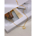 Colar Pingente Lua Dourada