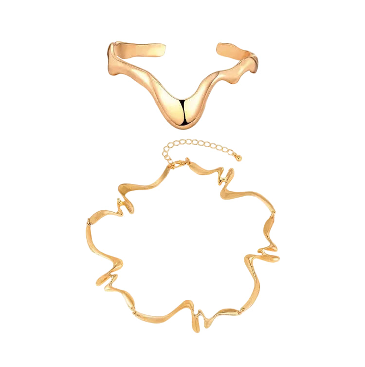 Pulseiras de punho aberto para mulheres, acessórios de joias de pulseira de braço irregular ajustável