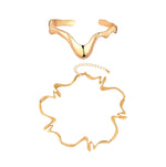 Pulseiras de punho aberto para mulheres, acessórios de joias de pulseira de braço irregular ajustável