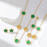 Conjunto de Joias Flor de Ameixa