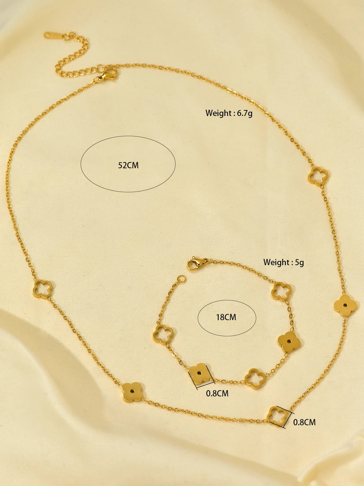 Conjunto Pingente Flor de Ameixaa