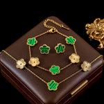 Conjunto de Joias Flor de Ameixa