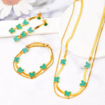 colar/pulseira/brinco conjunto feminino jóias borboletas