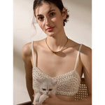 Colar gargantilha dourado