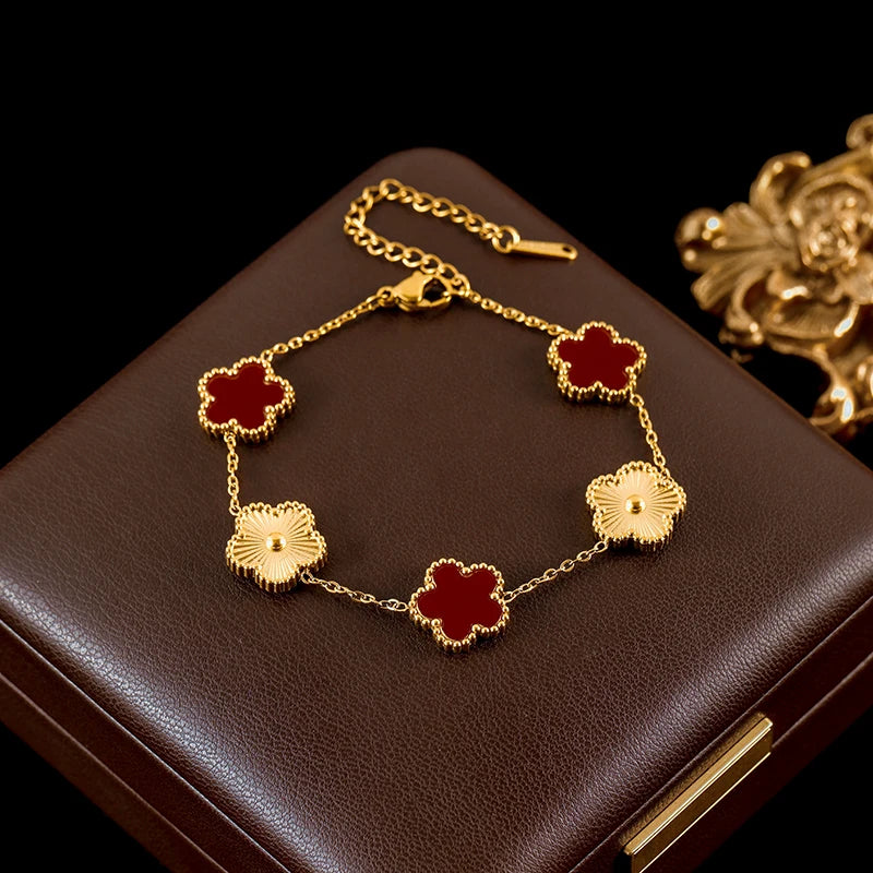 Conjunto de Joias Flor de Ameixa
