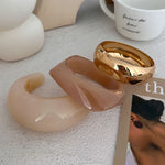 Pulseiras geométricas irregulares