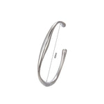 Pulseira de aço inoxidável para mulheres, pulseiras irregulares prateadas com abertura ajustável, pulseiras para casal, acessórios de joias, presentes