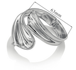 pulseira geométrica larga de metal liso brilhante, pulseira boho, textura de metal, banhado a ouro 18k, joias à prova d'água, decoração de presente