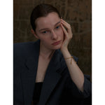 Pulseira ajustável banhada a ouro