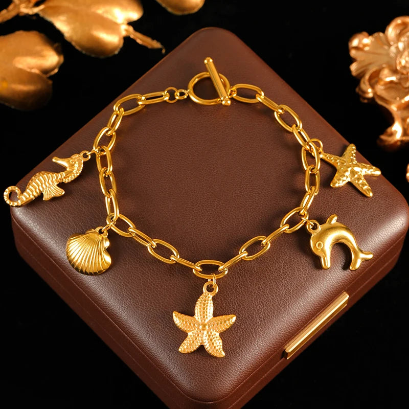 pulseira golfinho e leao marinho