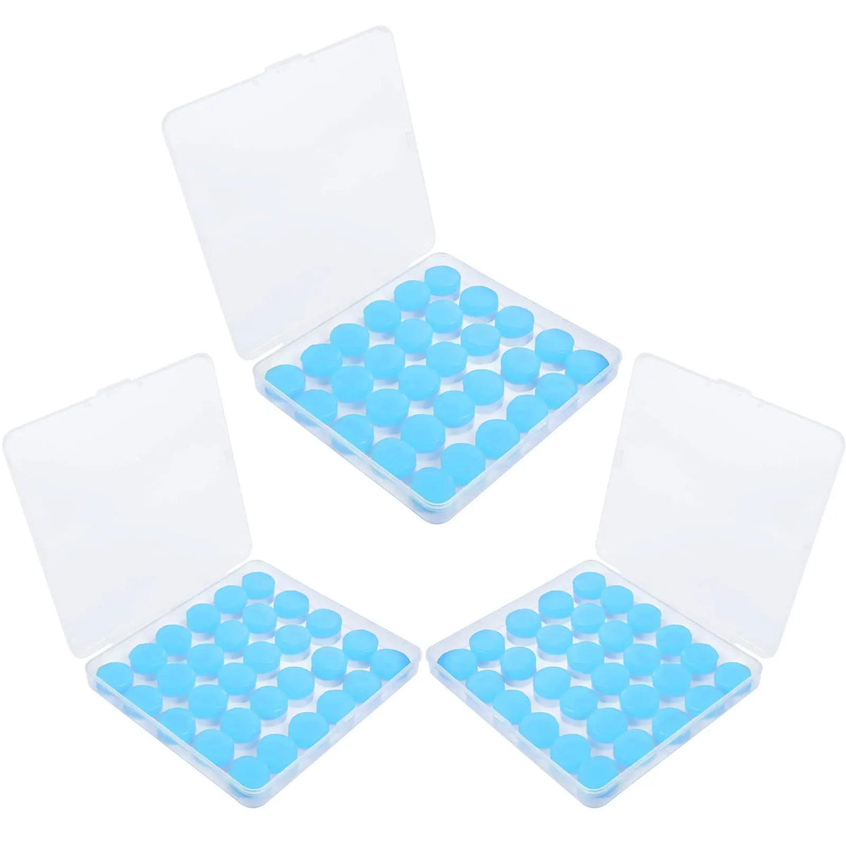 30Pcs Silicone Ear Plugs Reusable Earplugs for Sleeping Swimming Traveling Working Studying Noise Reduction Flexible Ear Plugs
