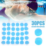 30Pcs Silicone Ear Plugs Reusable Earplugs for Sleeping Swimming Traveling Working Studying Noise Reduction Flexible Ear Plugs