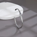 Pulseira de aço inoxidável para mulheres, pulseiras irregulares prateadas com abertura ajustável, pulseiras para casal, acessórios de joias, presentes