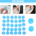 30Pcs Silicone Ear Plugs Reusable Earplugs for Sleeping Swimming Traveling Working Studying Noise Reduction Flexible Ear Plugs
