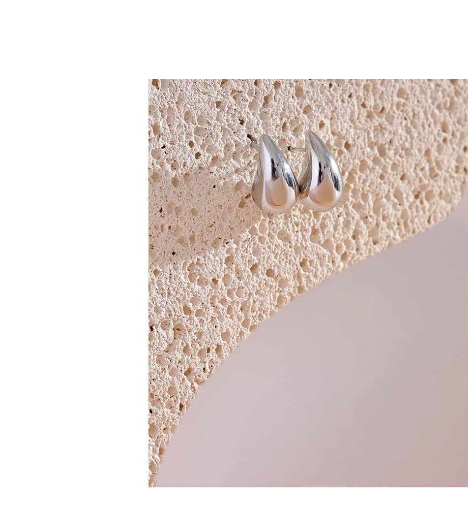 Brincos Elegantes Gota de Água