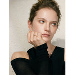 Anel de zircônia cúbica brilhante 18K