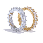 Anel brilhante delicado zircônia cúbica