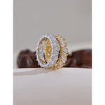 Anel brilhante delicado zircônia cúbica