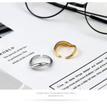 Anel torcido geometria criativa moda temperamento suave jóias francesas luxo artesanal