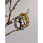 Anel minimalista 18k pvd banhado em ouro clássico