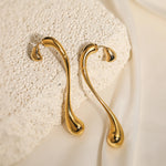 Brinco Dourado Dupla Face