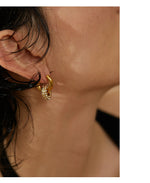 Brincos brilhantes zircônia cúbica