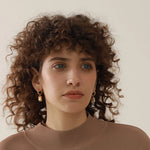 Brincos de zircônia cúbica banhados a ouro 18k