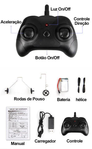 avião de controle remoto