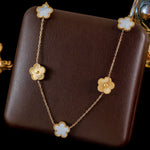 Conjunto de Joias Flor de Ameixa