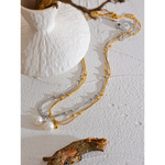 colar de pérolas de contas redondas corrente pingente colar para mulheres ouro prata cor jóias 