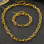 Colar de aço inoxidável fino minimalista única corrente 