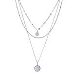 Colar Boêmio de Pingente Redondo