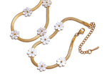 Colar e pulseira Design flor de margarida 