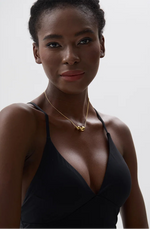 Colar dourado esferas redondas